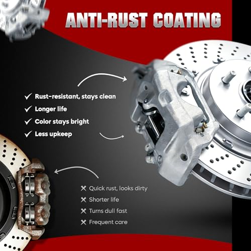 Image of Front Disc Brake Caliper Assembly with Bracket fit for 2003-2012 Honda Accord, 2001-2003 CL, 2004-2014 TSX, 1999-2008 TL, Front Right and Left Caliper set with 2PC, 19-B2584 19-B2585