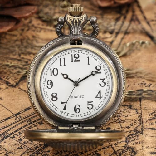 Image of Vintage Quartz Pocket Keychain for Men & Women - Classic Retro Antique Style Anime Marvel Super Hero Timepiece, Decorative Accessory for Bags and Backpacks.