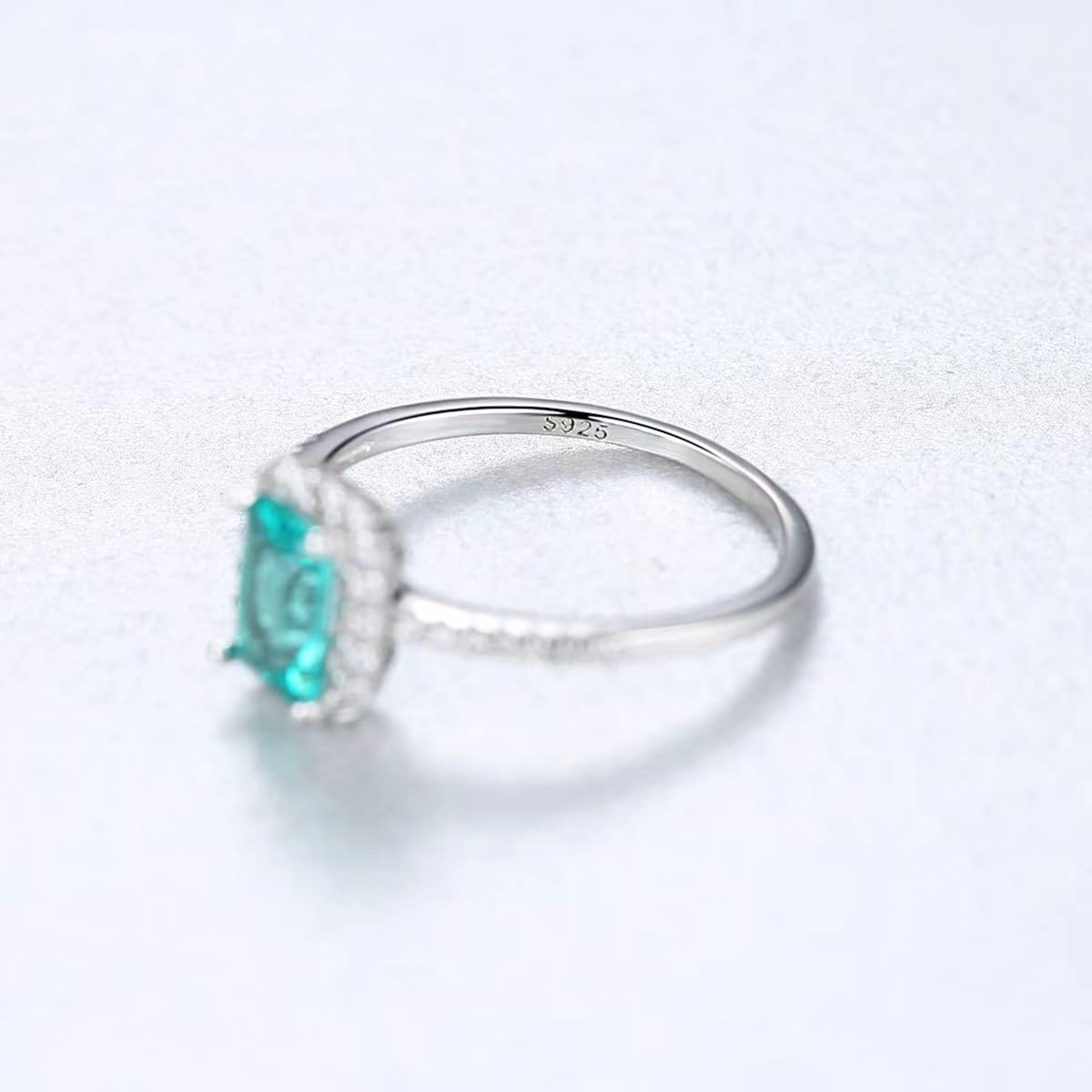 SUYGGCK Rings Verlobungsringe Frauen 925 Sterling Silber Ring-A,8
