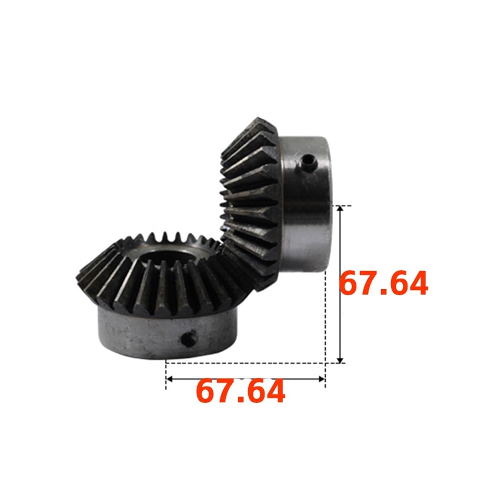 Bevel Gear Pinion Hardware Mechanical 2pcs Bevel Gear 4M20Teeth Inner Hole 20/22/24/25/28/30/32/35/40 Mm Gear 90 Degrees Meshing Angle Steel Gears Screw Hole M5(30mm Keyway 8mm)