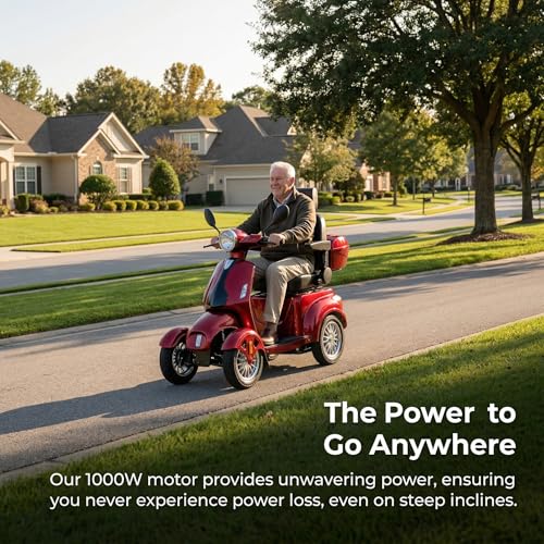Heavy Duty 1000W Fast Mobility Scooter