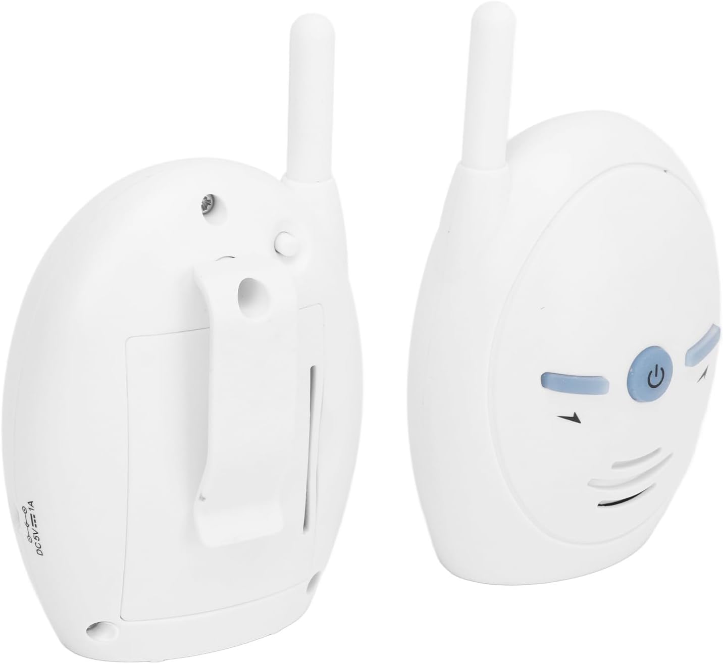 Baby Monitor, Portable Digital Kids Monitor Two Way Talk Long Range up to 2000 ft High Sensitivity Night Light Control with Lullabies Selection (US Plug)