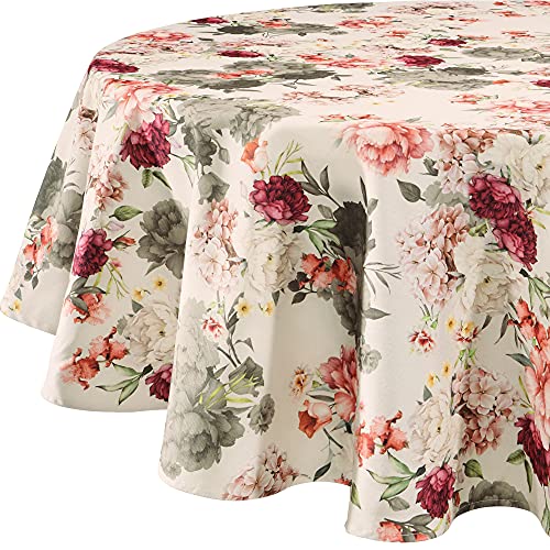 Erwin Müller Tischdecke rosé-grau Größe rund: 160 cm Ø