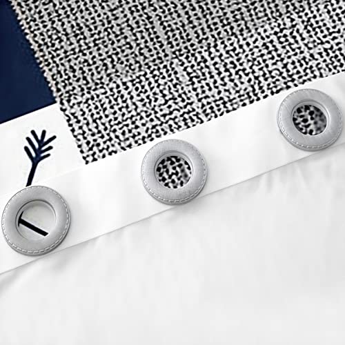 Camping Curtains For Kids, Deer Bear Blackout Curtains Rustic Buffalo Plaid Patchwork Window Curtains For Teens Adult Bedroom,Lodge Woodland Wildlife Curtains & Drapes 2 Panels, Grey Blue 42"Wx63"L #TOP5