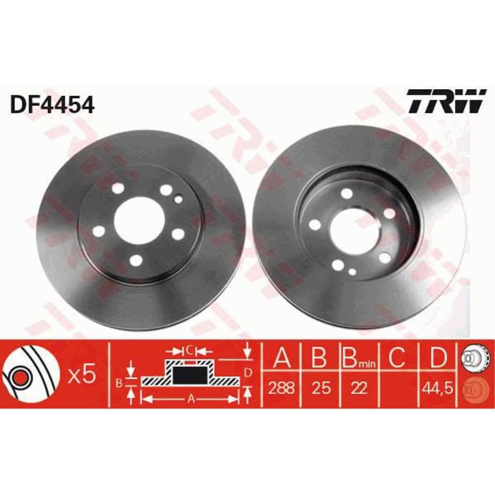 Kit De Frein Classique TRW BK1941 - Pour Nissan Terrano II, Serena, Vanette - Cylindre 23,8 Mm, Diamètre 254 Mm, Largeur 57 Mm