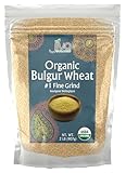 Organic Bulgur Wheat Fine #1 2 LB - Non-GMO, Grown in USA, 100% Natural Wheat Berries, Resealable Bag by Jiva Organics