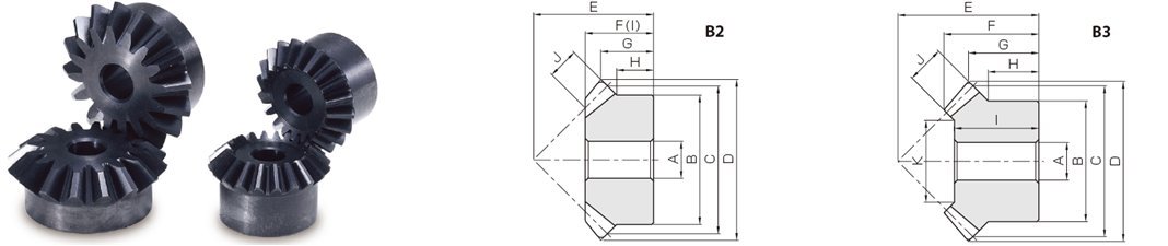 KHK SM6-25, 6, 25 Tooth, Carbon Steel Miter Gears