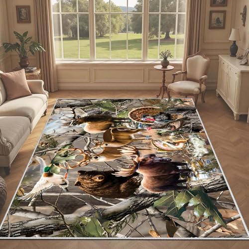 Tapete decorativo camuflado Animal World 3x5 ft miniatura 4