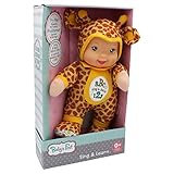 Baby's First Sing & Learn Bilingual Giraffe Blue Soft & Cuddly Singing Musical Doll, Teaches Abc's & Numbers