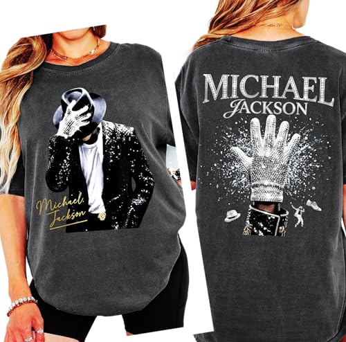 King of Pop Music Legend Tee – Vintage Pop Icon Inspired Graphic T-Shirt – Double Sided Music...