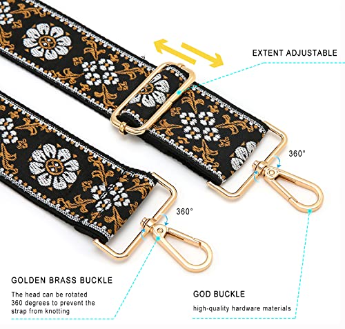Image of Purse Strap Wide Replacement Crossbody Strap Handbag Guitar Strap Purse Shoulder Strap Adjustable