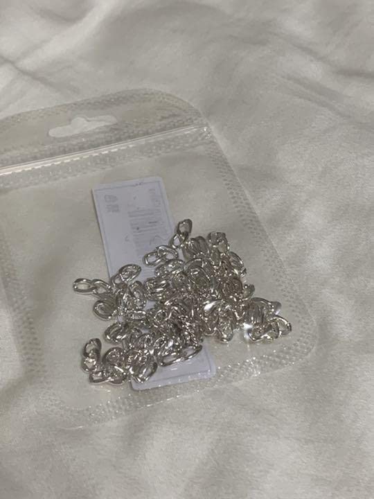 Amazon.co.jp: ネイルパーツ チェーン シルバー ジェルネイル 韓国