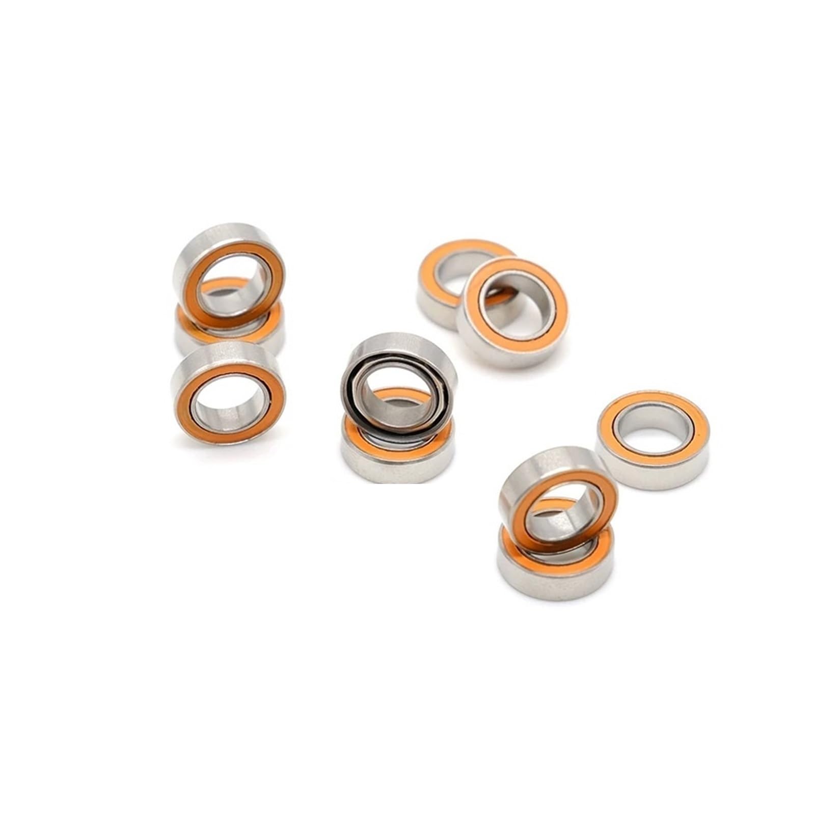 10 Pcs SMR106-2RS 6x10x3mm ABEC-7 Stainless Steel Hybrid Ceramic Ball Bearings for Saltwater Fishing Reels