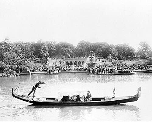 Central Park Gondola Bethesda Fountain 1894 11x14 Photograph Photo Print