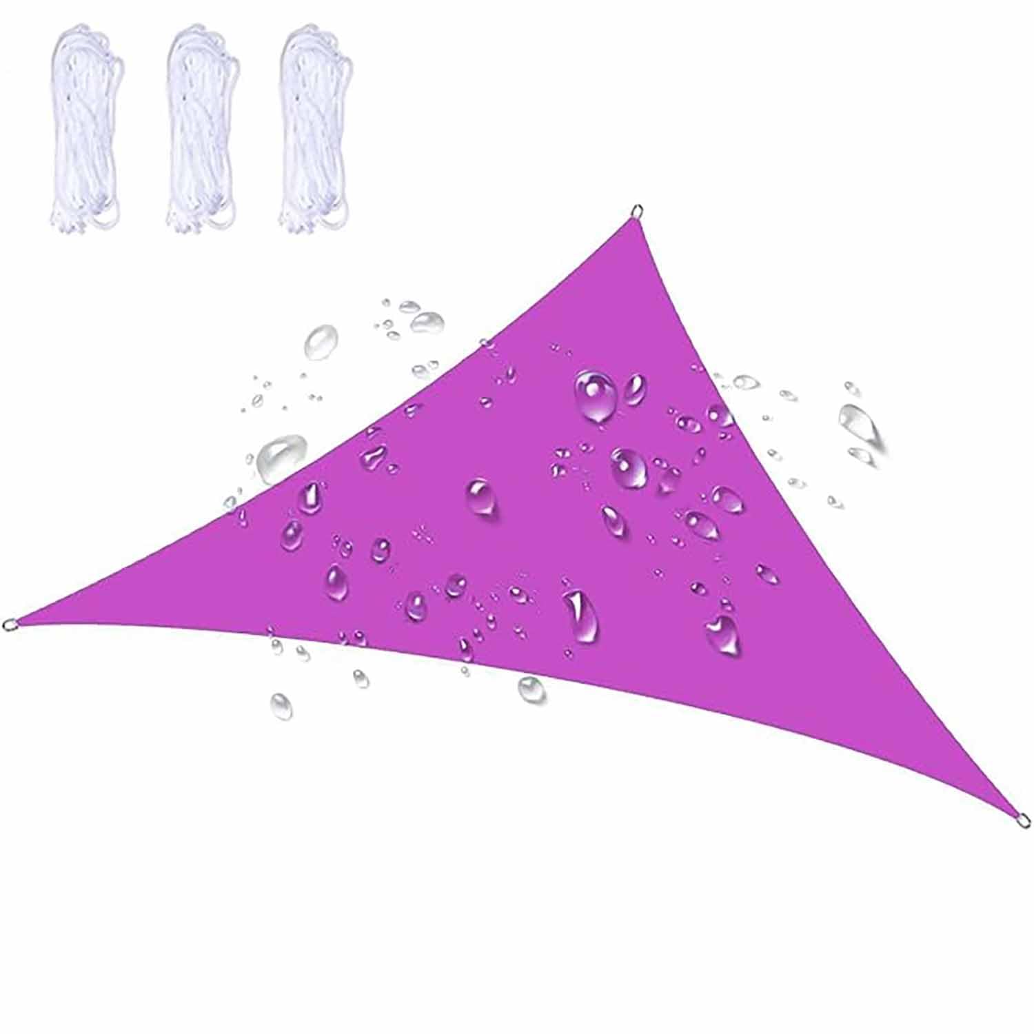 Voile d'ombrage imperméable triangulaire pour aménager un coin de fraîcheur près de la piscine