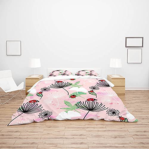 Linge de lit de qualité supérieure avec housse de couette fleurie