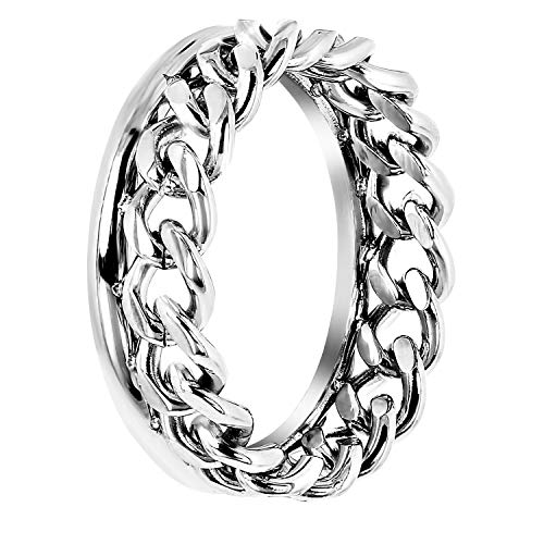 Preisvergleich Produktbild Lucardi - Ring aus Stahl Gourmet - für Damen - Stahl