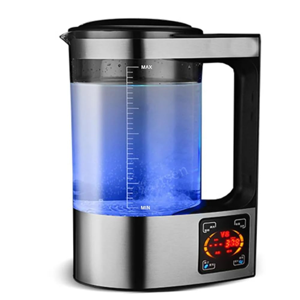 Botella de Agua en HidróGeno de 2L, MáQuina Ionizadora de Agua Alcalina, Filtro de Agua, Generador de Agua de HidróGeno, Enchufe Europeo