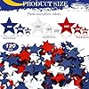 Bucherry Wood Stars Decorations Red White Blue Wooden Crafts Patriotic Star Shaped Tiered Tray Ornaments 4th of July Veterans Day Labor Independence Memorial(120 Pcs,0.4, 0.8, 1.2 Inch) #1