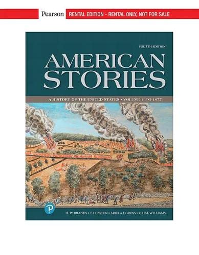 Amazon.com: American Stories: A History of the United States, Volume 1: