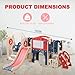Bebikim 12 in 1 Toddler Outdoor Playset Toys with Swing Toddlers Indoor Playground for 1-3 Years Durable Ecofriendly Swing and Kids Slide Set Climber Tunnel Crawl Toys for Backyards