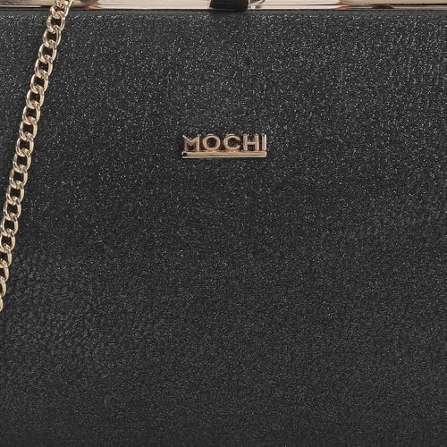 Image of Mochi Women Party /Fashion Fabric Soft Body Lock Closure Solid Clutches With 1 Pocket And 1 Compartments