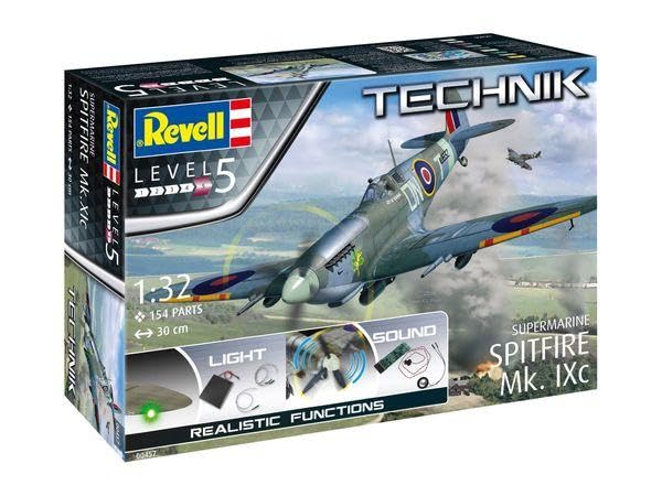 Amazon.com: Revell RV00457 Supermarine Spitfire Mk.IXc-Technik