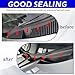 1.8M/6Ft Windshield Cowl Rubber Seal Strip, H-Shape Window Door Sunroof Seal, Waterproof & Soundproof Molding Trim Strips, Cuttable Weather Stripping Seal Strip for Cars/Trucks/SUVs