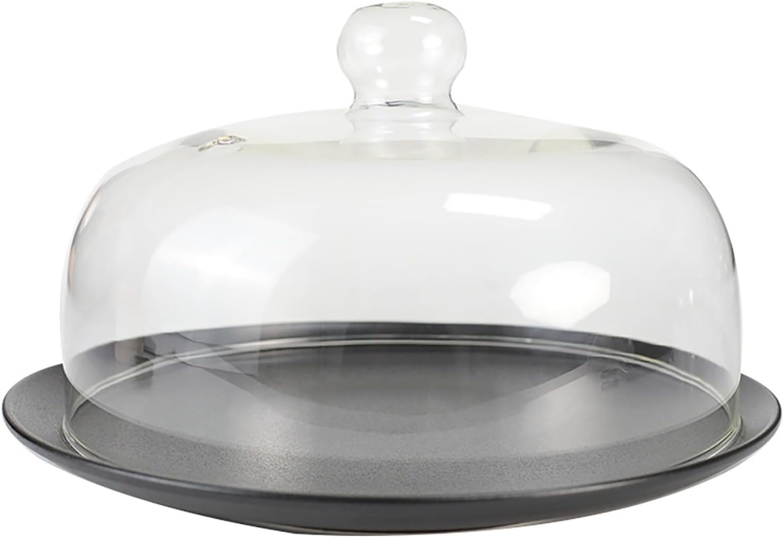 Copertura per microonde in vetro borosilicato per alimenti, copertura per piatti a microonde antispruzzo, cupola multifunzione per torte, manico facile da impugnare, lavabile in lavastoviglie