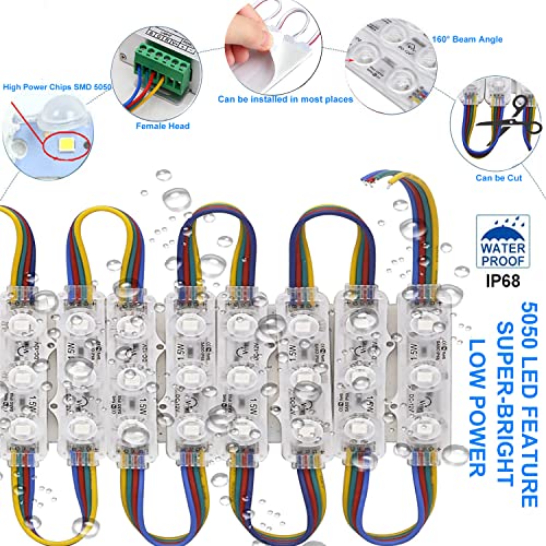 Módulo de luces LED EAGWELL 12V RGB 12 m miniatura 3