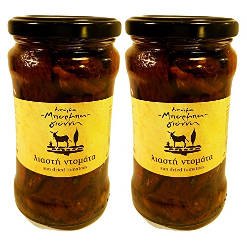 Greek Sun Dried Tomatoes Traditional Flavour Net Weight 600gr Glass jar