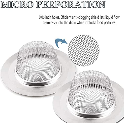 Colador para fregadero acero inoxidable 3"-3.5" miniatura 5