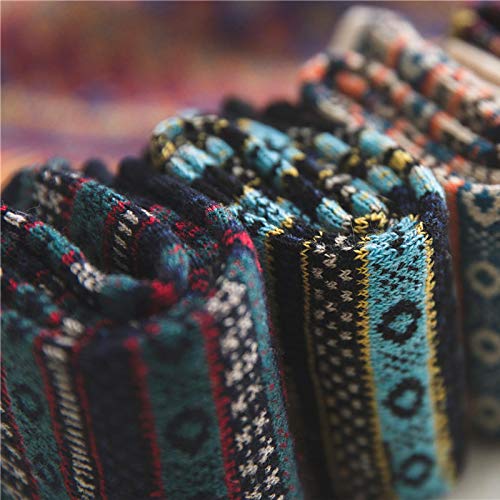 Wollen sokken voor heren, herfst en winter, dikke en warme sokken als cadeau, 5 paar ademende sokken - Afbeelding 5