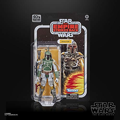 STAR WARS The Black Series Boba Fett 6-Inch Scale The Empire Strikes Back 40th Anniversary Collectible Figure, Kids Ages 4 and Up