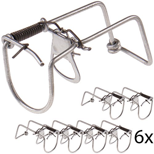 Trampa para topillos de proheim - Trampa modelo Augsburg para topillos y campañoles, Cantidad:6er Set