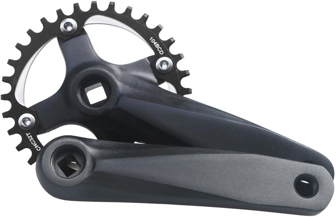 Mechanizm Korbowy Jednobiegowy Tarcza 152/165/170mm Zestaw Ramion Korby Prawej Strony Do Roweru Jednobiegowego, Roweru Szosowego, Ostrego Biegu (Color : 32t, Size : 165mm)
