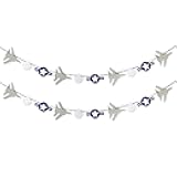 2 Pcs Military US Air Force Banner, USAF Theme Party Decor,Airplane Aviation Themed Birthday Party Baby Shower Party Decorations