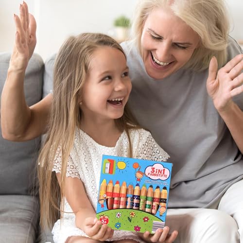 Crayones artísticos escolares con palitos de dibujo vibrantes para papelería infantil 5