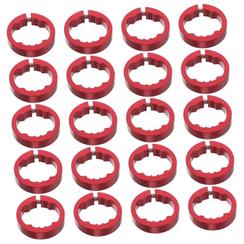 NUOLUX 20個自転車グリップクランプリング 滑り止め合製ハンドル固定クリップ 衝撃吸収強化 確実ロック機能 マウンテン ロードバイク用ハン