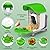 VIZIUUY Smart Bird Feeder with Camera Solar Powered, AI Identify 11000+ Birds Species,2K Video Bird Feeder for Outdoors Garden,1L Large Capacity, for Birdlover,Green