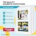 Photo Album Pages for 3 Ring Binder (50 Count) - Photo Album Self Adhesive Pages - 3 Ring Photo Album Refill Pages - Photo Pages for 3 Ring Binder - Photo Album Pages - Fits 8x10-8.5 x 11 Photos
