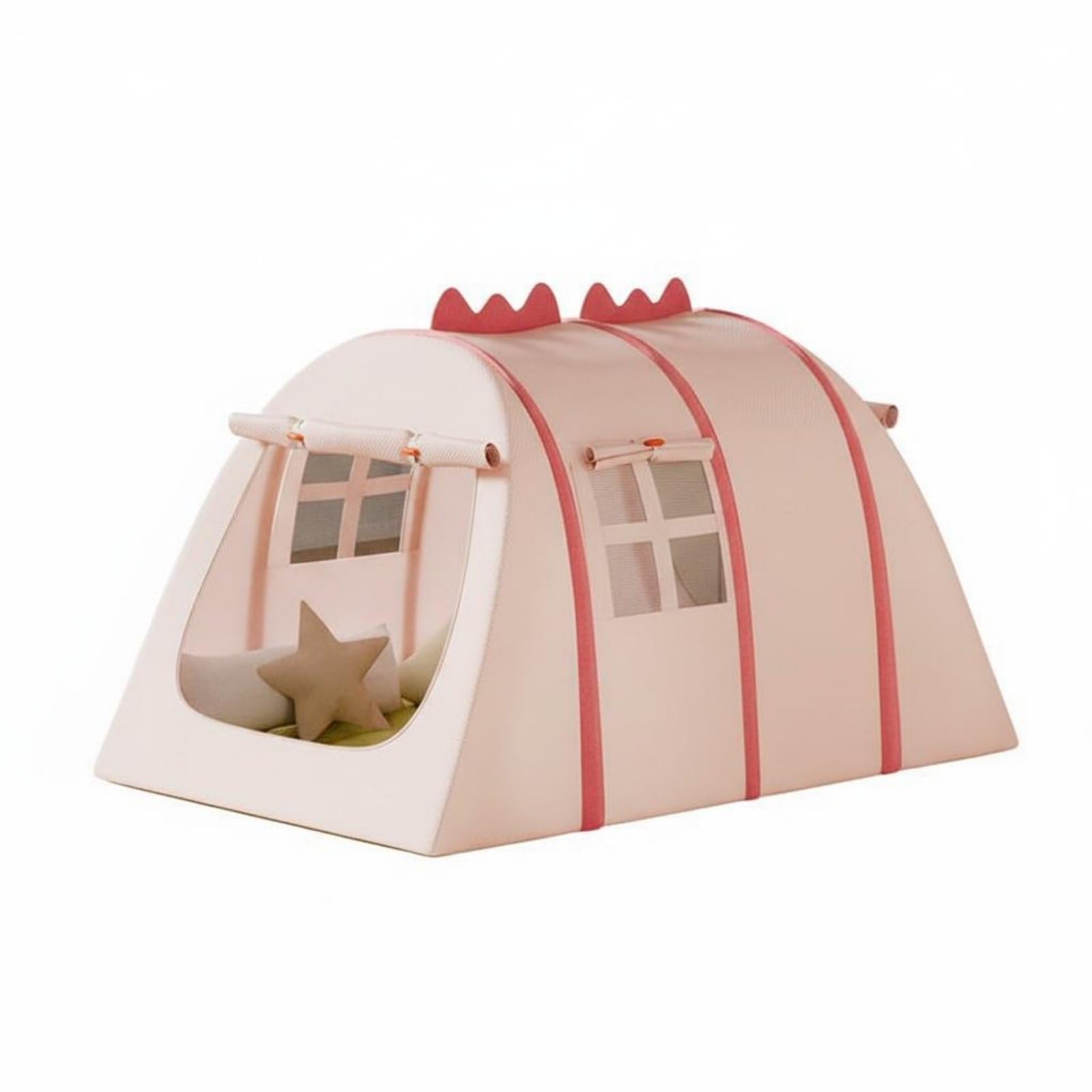 Tenda Gioco Bambini Casetta Oxford Animali Cartone Facile Apertura Stabile Spaziosa Adatta Bambini Camera Parco, Rosa, S A