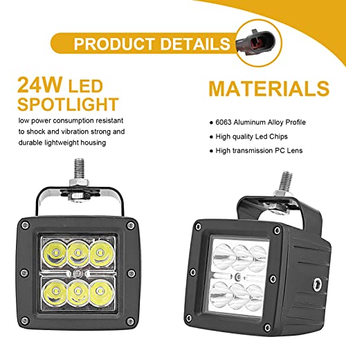 Luces LED tipo pod wsays 24W para Subaru Forester 2019-2025 miniatura 2