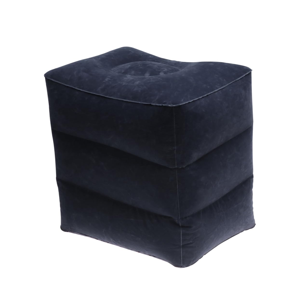 Coussin de relaxation gonflable réglable voyage avion train pour jambes bleu portable