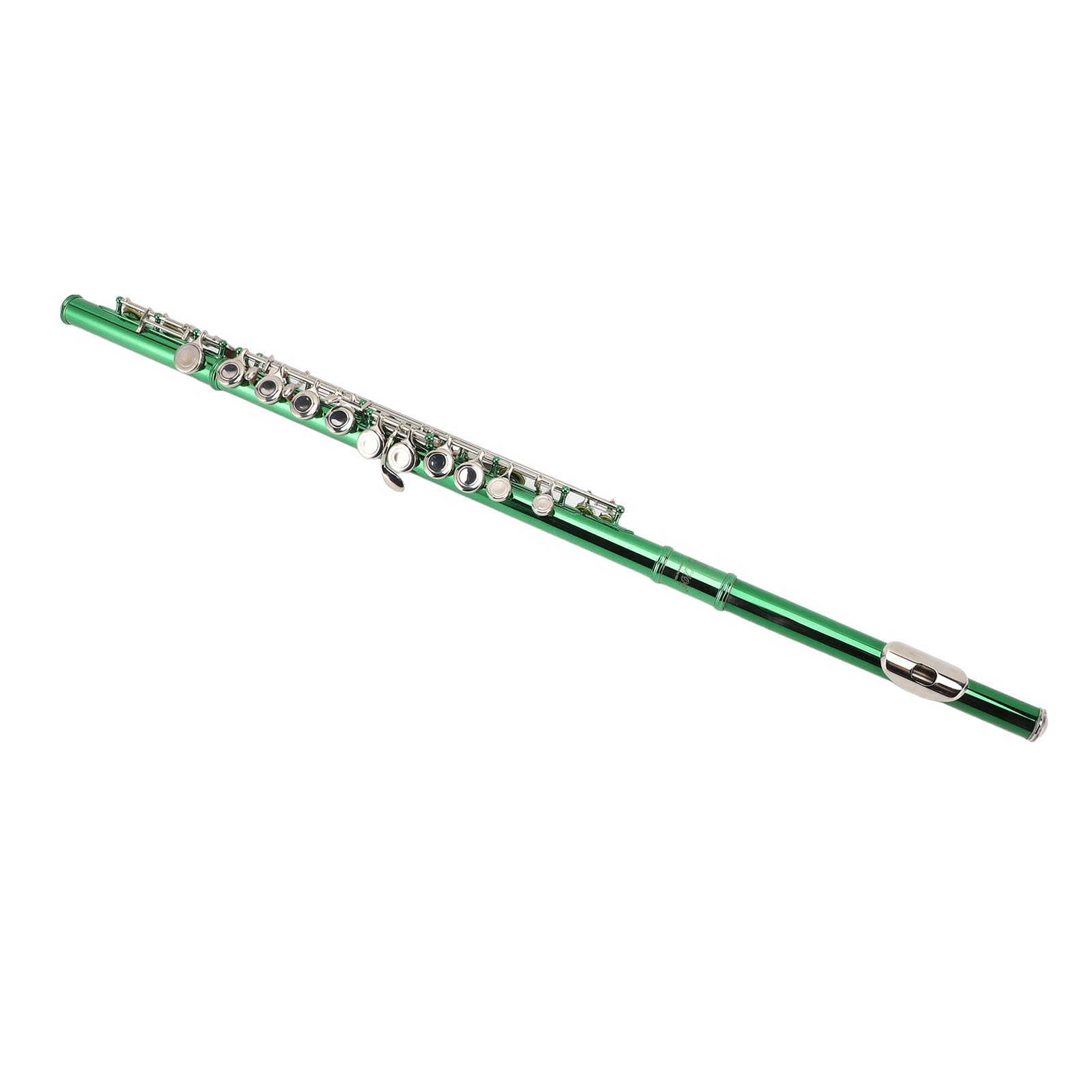 Juego de 16 Teclas de Flauta C Cobre Blanco con Rica Calidad Tonal, Fácil Tocar para el Desarrollo Musical, Adecuado para Jóvenes Estudiantes