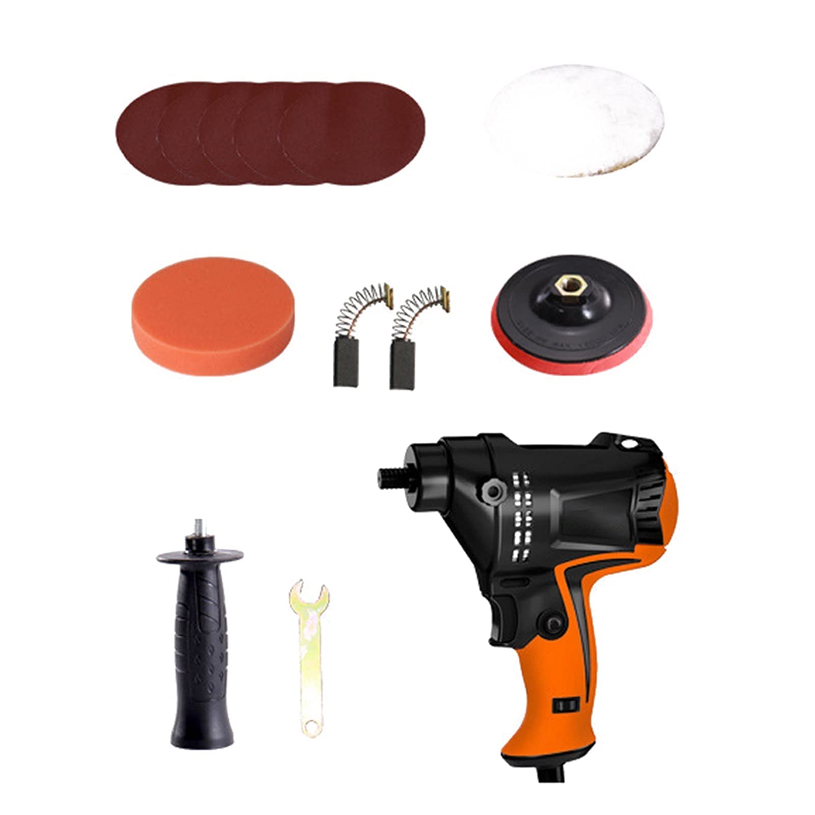 LNHHG 980W Six Gears Adjustable Speed Electric Car Polisher Waxing Machine Polishing Automobile Tool(Style 1)