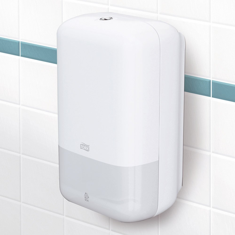 Tork plegable dispensador de papel higiénico de elevación 556000, 15,9 cm x 27.1 cm x 12,8 cm), color blanco