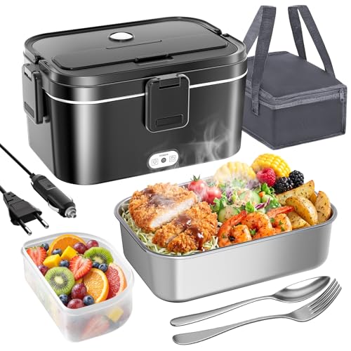 AOKBON Scaldavivande Elettrico Portatile 120W 1,8L per Auto Casa e Camion