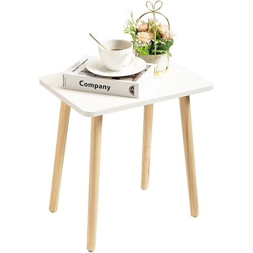 FORAOFUR Side Table, Small End Table Accent Table Living Room Bedroom Balcony Office, Modern Side Table Bedside Table Home Decor, Easy Assembly