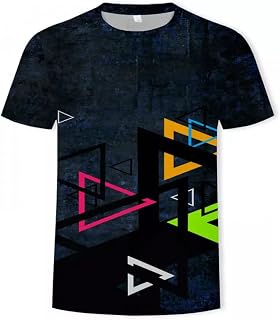 CHANYI Mens 3D Print t-shirts Men'S T-Shirt New Casual Short-Sleeved Summer Retro Style Synthwave Graphic Logo Design Printing 3D T Shirt Men Comfortable